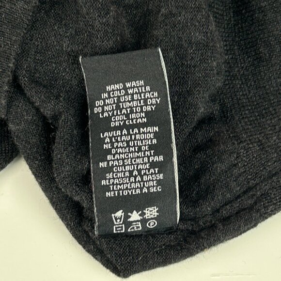 Marc Ecko Cut & Sew Sweater Men Medium 100% Merino Wool Grey V Neck Lightweight - Picture 10 of 10